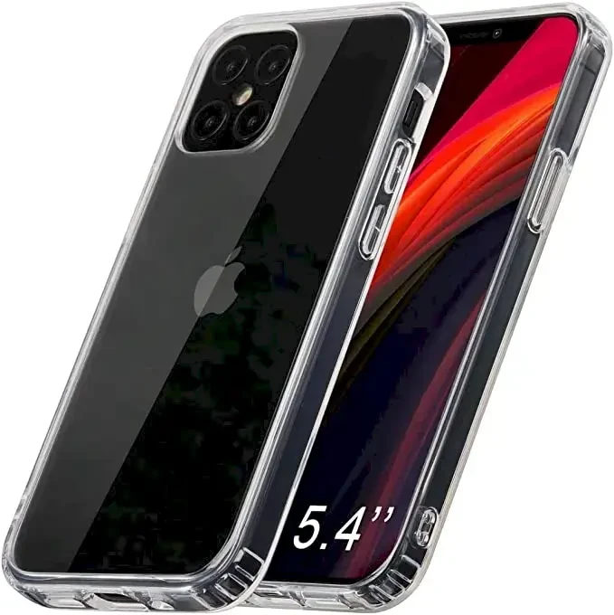 Fusion Accessories Fusion Ultra galinis dėklas 2 mm apsauginis silikoninis dėklas, skirtas Apple iPhone 12 Mini Transparent