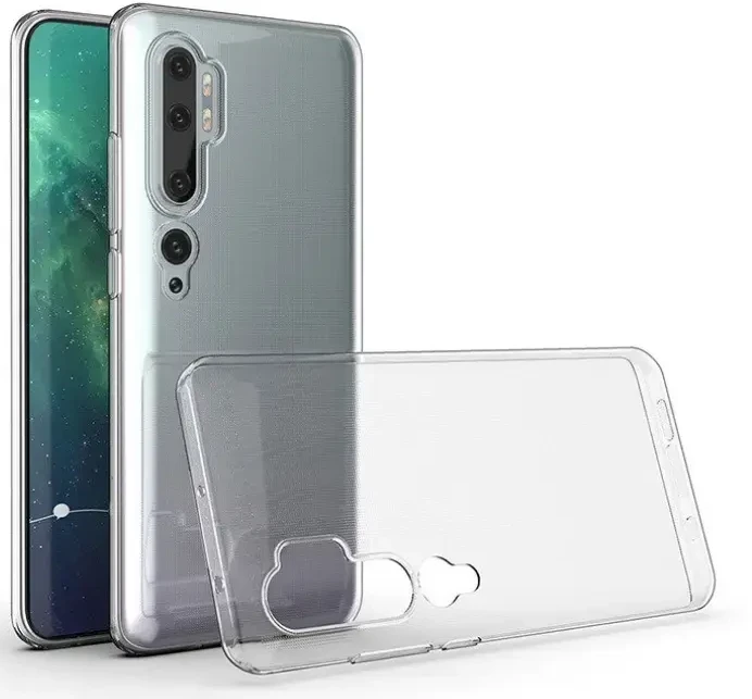 Fusion Accessories Fusion Ultra galinis dėklas 0,3 mm apsauginis silikoninis dėklas, skirtas Xiaomi Mi Note 10 Pro | Mi Note 10 skaidrus