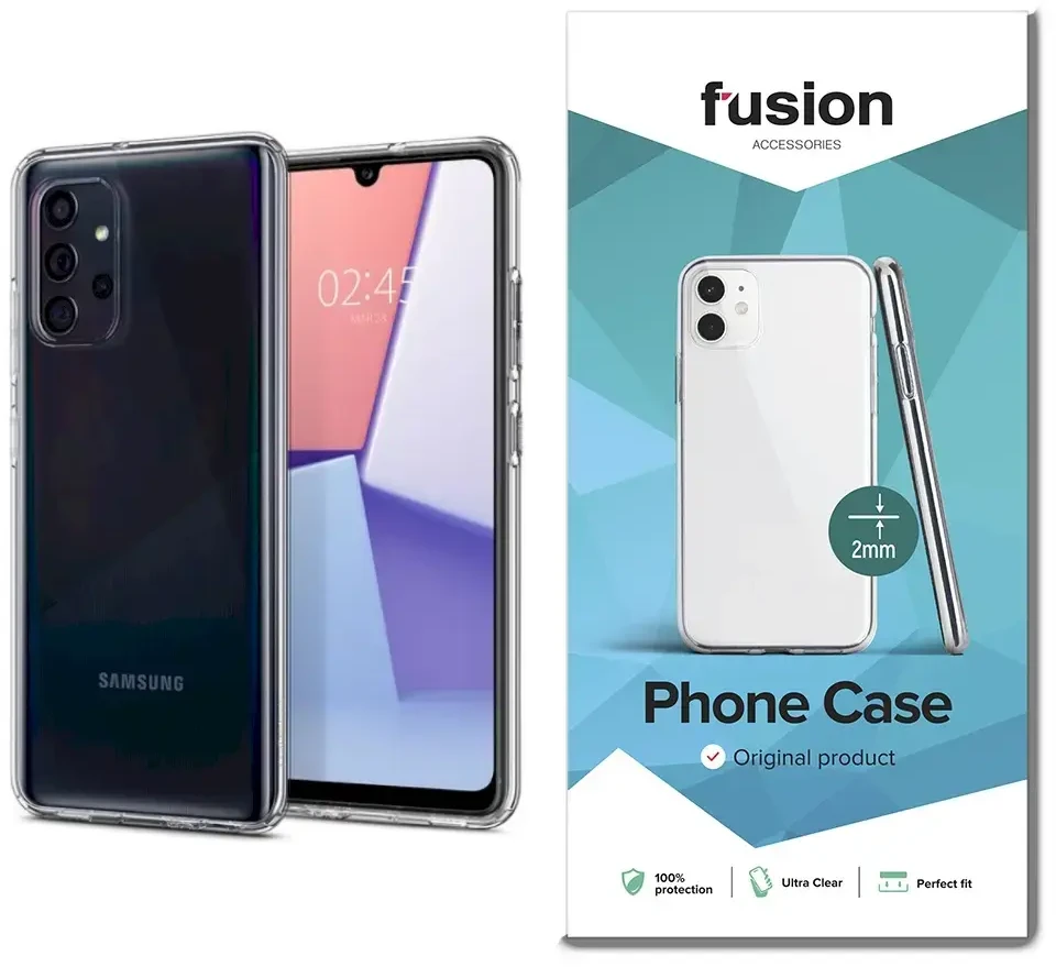 Fusion Accessories Fusion ultra clear series 2 mm silikoninis dėklas skirtas Samsung A726 | A725 Galaxy A72 | A72 5G skaidrus (EU Blister)