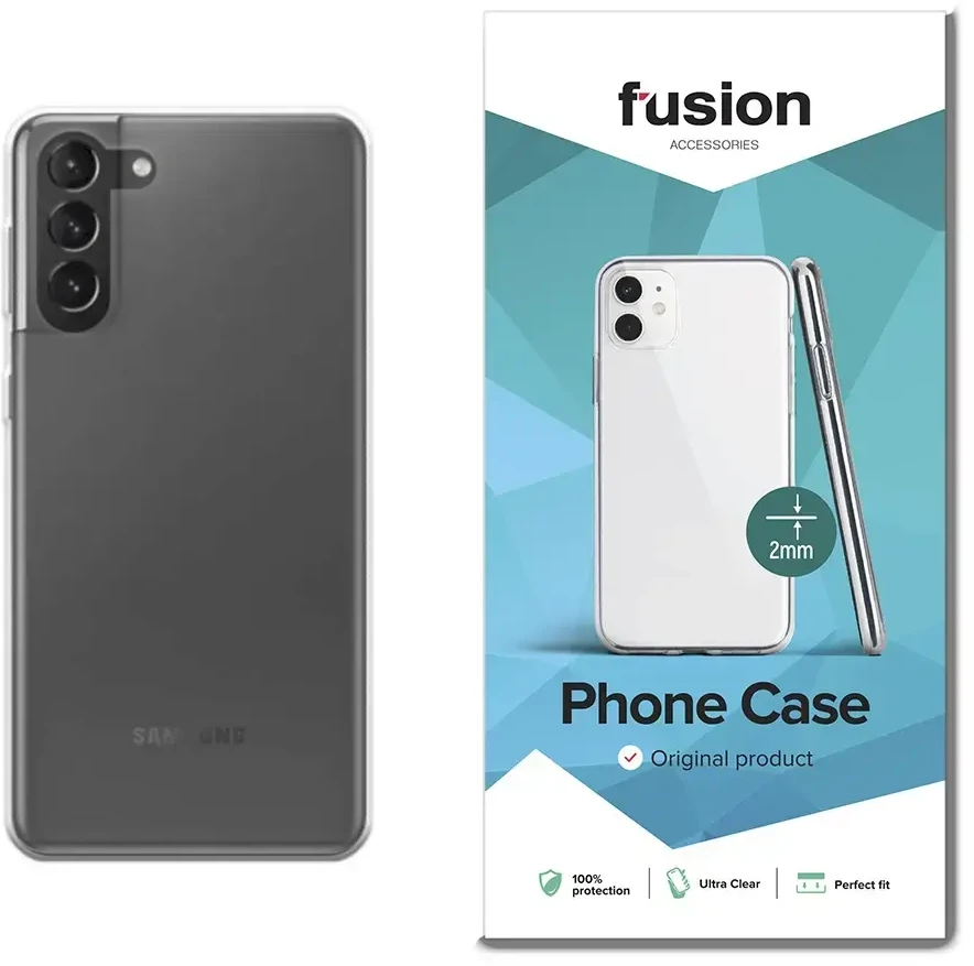 Fusion Accessories Fusion ultra clear series 2 mm silikoninis dėklas skirtas Samsung G996 Galaxy S21 Plus 5G skaidrus (EU Blister)