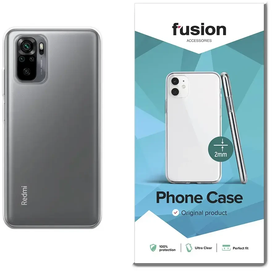 Fusion Accessories Fusion ultra clear series 2 mm silikoninis dėklas skirtas Apple iPhone 13 Pro skaidrus (EU Blister)