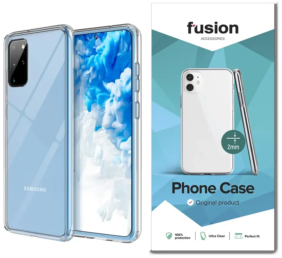 Fusion Accessories Fusion Ultra Clear Series 2 mm silikoninis dėklas skirtas Samsung G985 | G986 Galaxy S20+ | S20+ 5G Transparent (EU Blister)