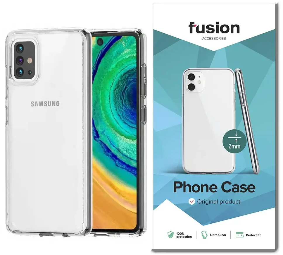 Fusion Accessories Fusion Ultra Clear Series 2 mm silikoninis dėklas skirtas Samsung G988 Galaxy S20 Ultra 5G Transparent (EU Blister)