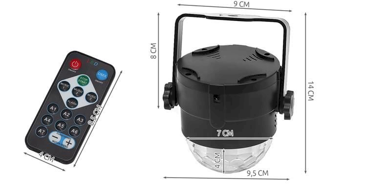 Fusion Accessories Fusion V2 disko lempa su nuotolinio valdymo pulteliu