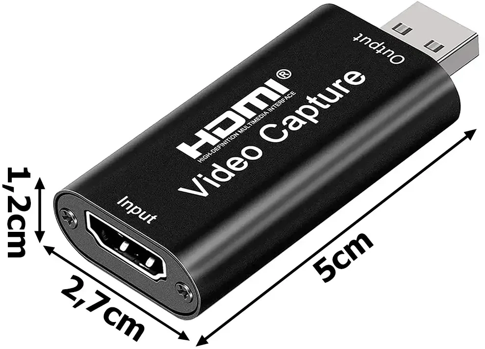 „Fusion Accessories“ vaizdo signalo keitiklis iš HDMI į USB (vaizdo fiksavimas) juodas