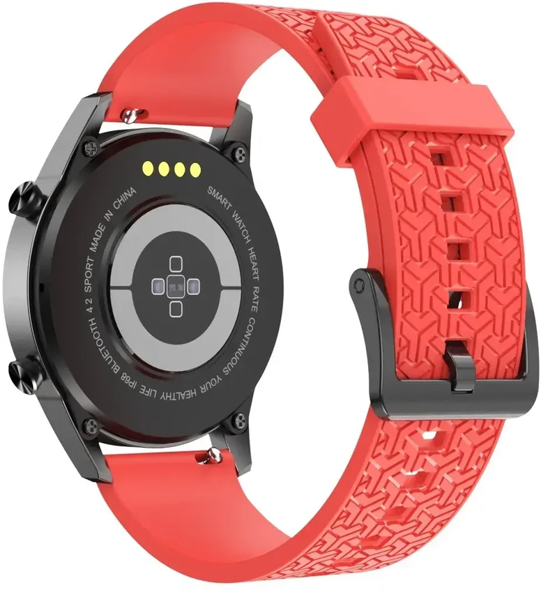 „Fusion Accessories“ Y formos išmaniojo laikrodžio dirželis, skirtas „Samsung Galaxy Watch“ (46 mm) | Silikoninis | raudonas