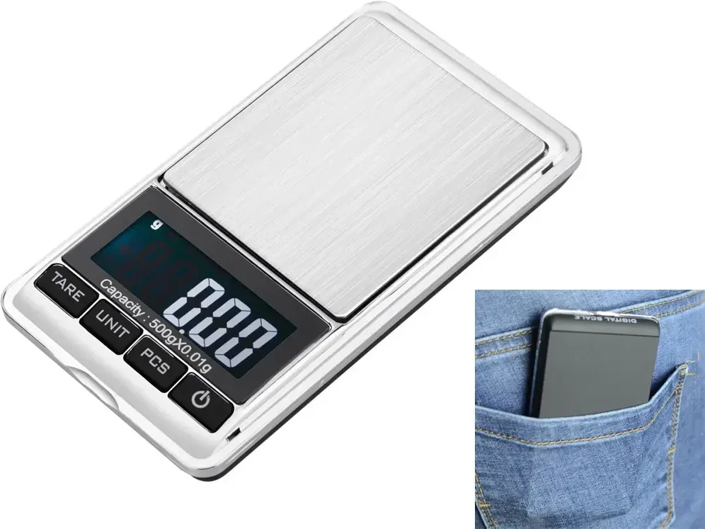 Virtuvinės svarstyklės „Fusion Accessories“ kišeninės „Goodbuy“ svarstyklės (iki 500g | 0,1 g)