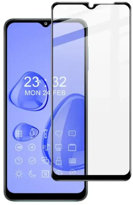 Fusion Accessories Fusion 5D grūdintas stiklas pilnai uždengtas rėmeliu Samsung A325 Galaxy A32 4G juodas