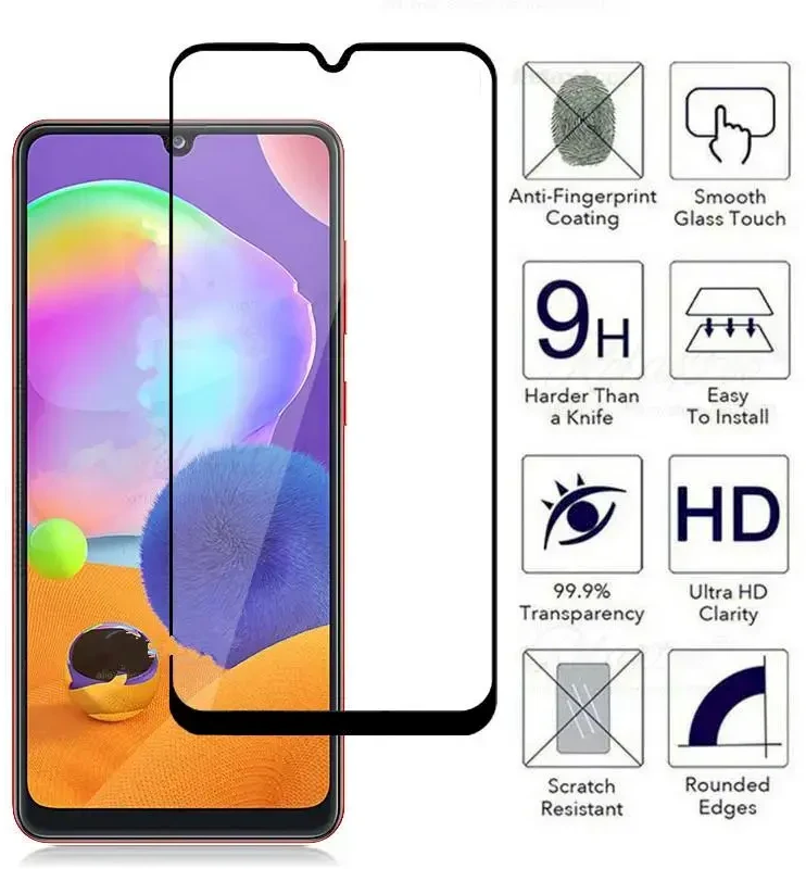 Fusion Accessories Fusion 5D grūdintas stiklas pilnai uždengtas rėmeliu Samsung A325 Galaxy A32 4G juodas
