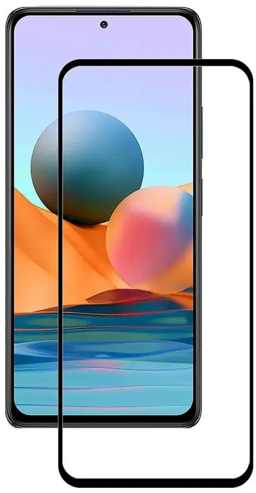 Fusion Accessories Fusion full glue 5D grūdintas stiklas pilnai uždengtas rėmeliu Xiaomi Redmi 10 juodas