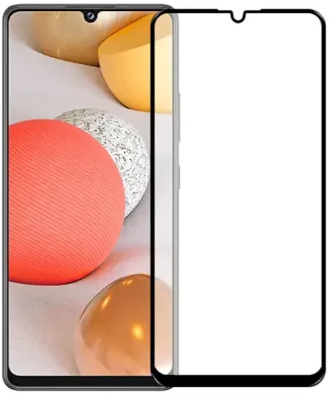 Fusion Accessories „5D Full Glue grūdintas stiklas Galaxy A42 5G“ Juodas