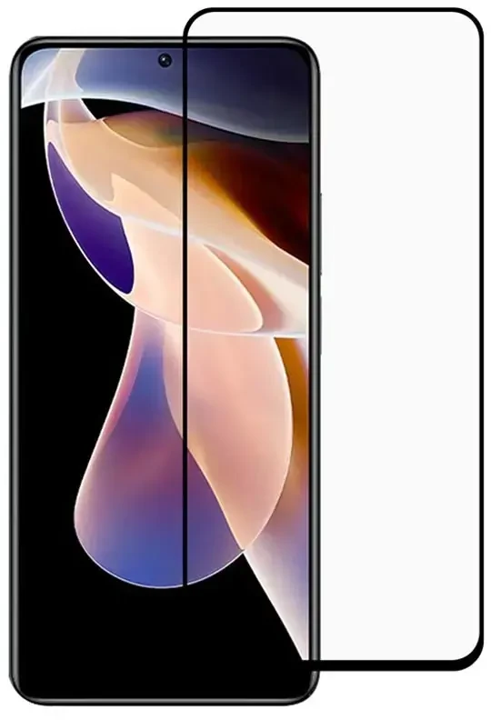 „Fusion Accessories“ „5D ekrano apsauga Xiaomi Redmi Note 12 Pro 5G/Poco X5 Pro“ Juodas