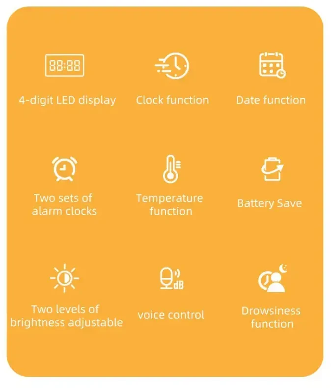 Fusion Accessories LED Digital clock