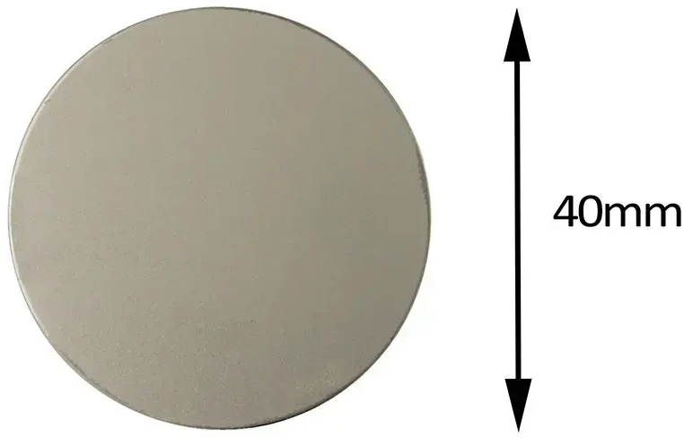 Oem Topt Metalinė plokštelė magnetiniams laikikliams – apvali 40mm juodos spalvos