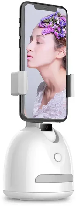 Oem Topt Telefono laikiklis su 360° veido sekimu P2S baltos spalvos