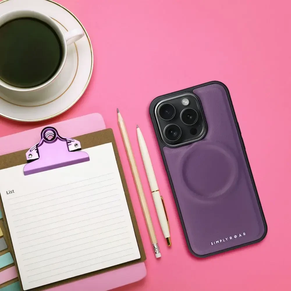Fusion Accessories ROAR dėklas MAG MORNING skirtas Samsung Galaxy A14 violetinės spalvos