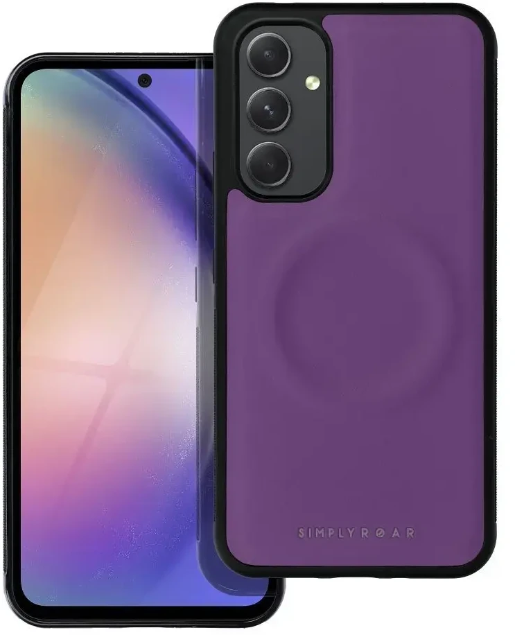 Fusion Accessories ROAR dėklas MAG MORNING skirtas Samsung Galaxy A54 violetinės spalvos