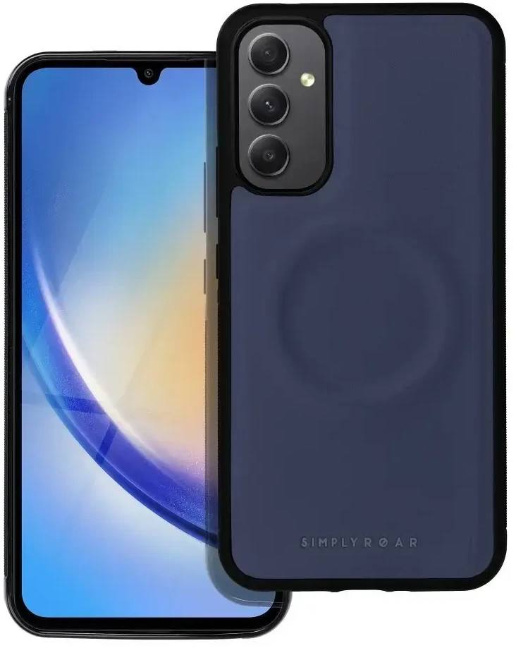 Fusion Accessories ROAR dėklas MAG MORNING skirtas Samsung Galaxy A34 mėlynos spalvos