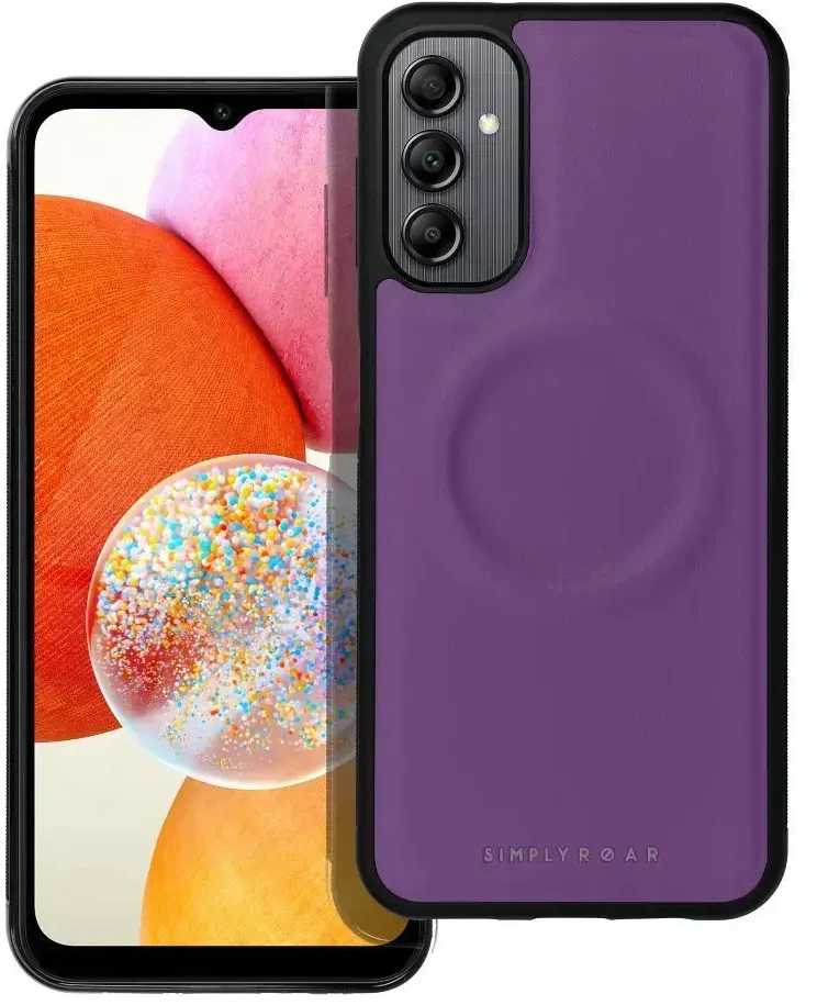 Fusion Accessories ROAR dėklas MAG MORNING skirtas Samsung Galaxy A14 violetinės spalvos