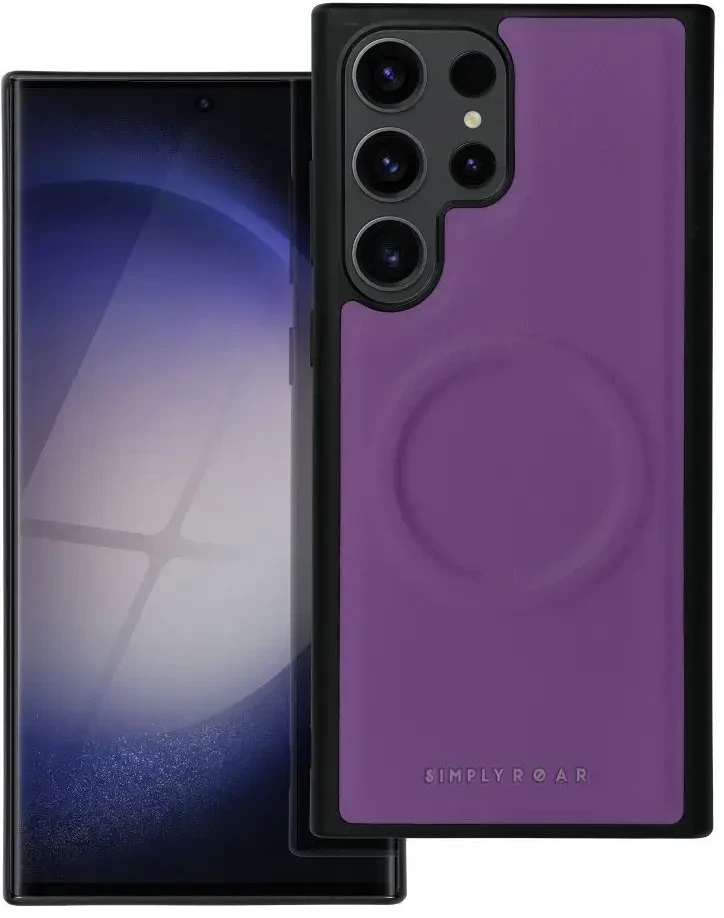 Dėklas Fusion Accessories ROAR futerał MAG MORNING do SAMSUNG S23 Ultra Violetinis
