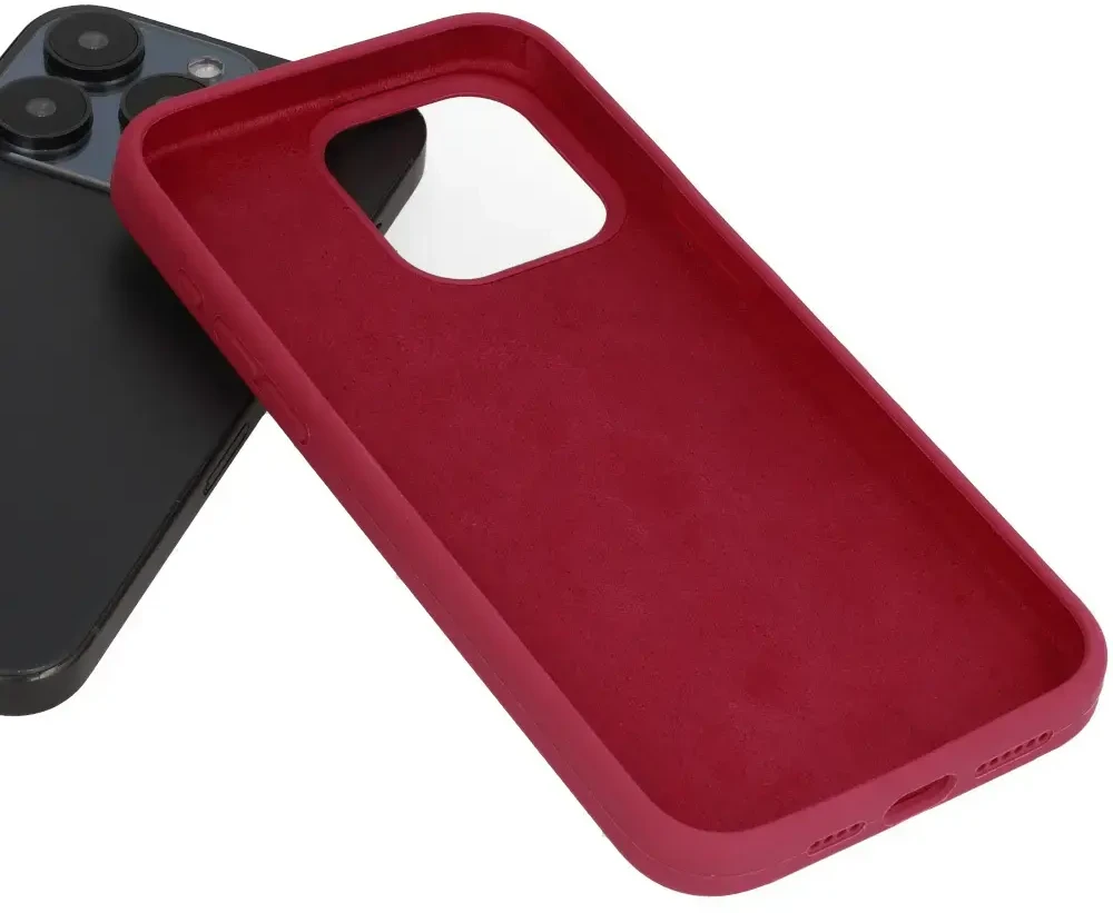Topt Silikoninis Lite dėklas skirtas Apple iPhone 15 burgundy