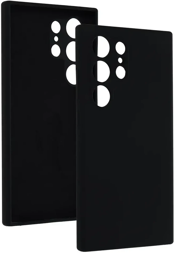 Topt Silicone Lite dėklas skirtas Samsung Galaxy S24 Ultra juodos spalvos