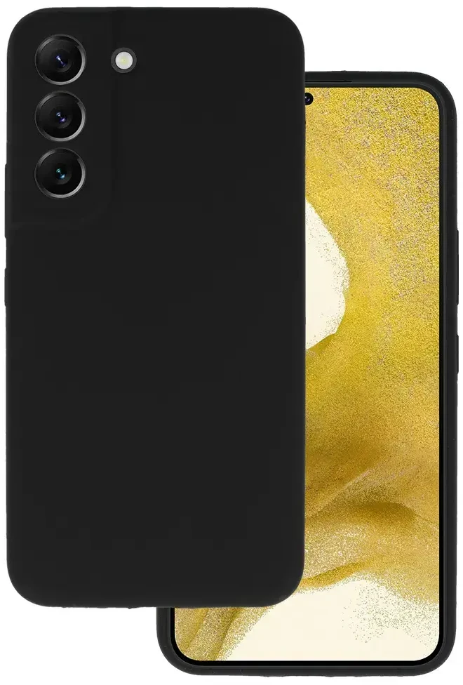 Topt Silicone Lite dėklas skirtas Samsung Galaxy S22 juodos spalvos
