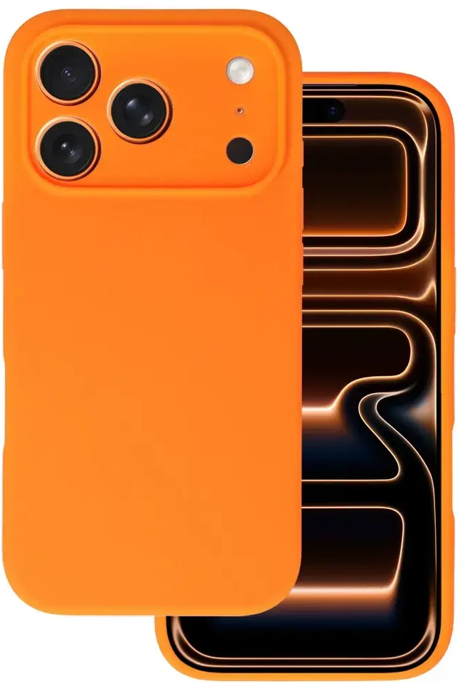 Tel Protect Silicone Lite dėklas skirtas iPhone 13 oranžinės spalvos