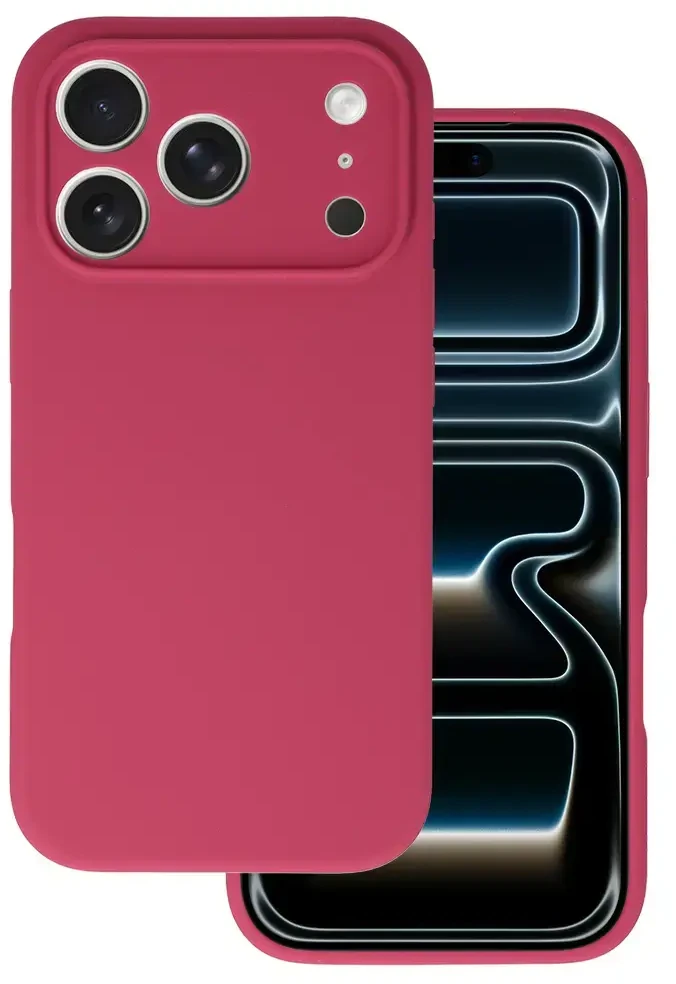 Tel Protect Silicone Lite dėklas skirtas Samsung Galaxy S22 avietinės spalvos