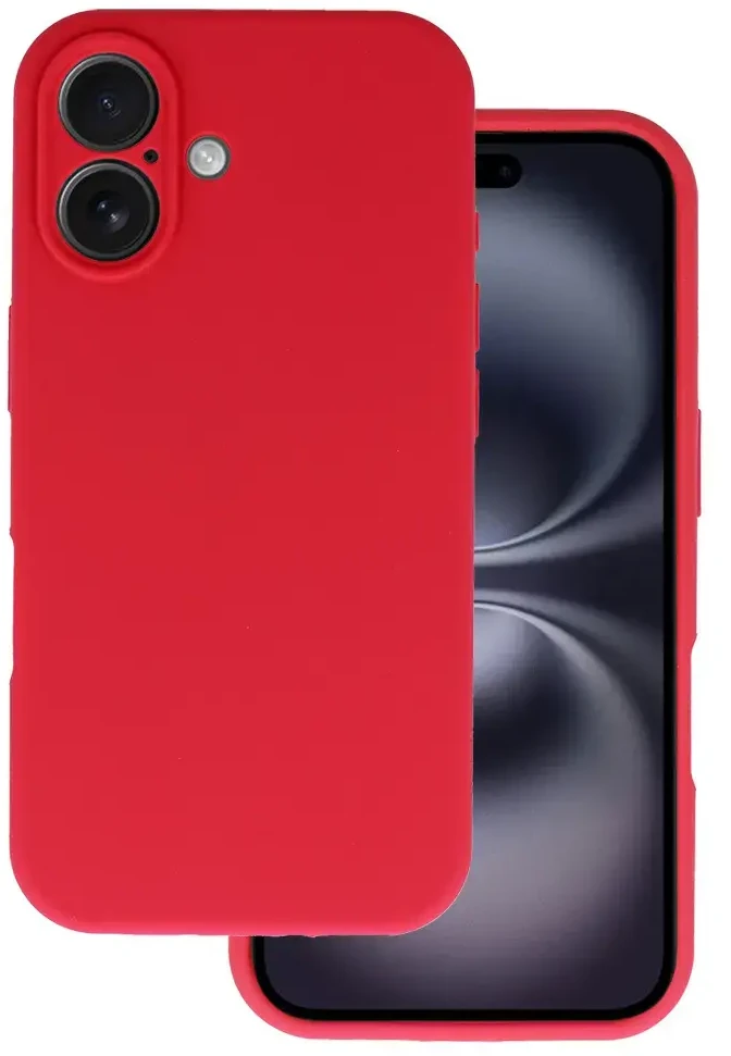 Topt Silikoninis Lite Dėklas skirtas Apple iPhone 16 raspberry