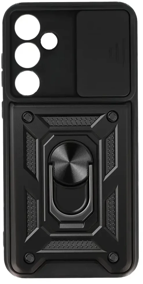 Topt Slide Camera Armor dėklas skirtas Samsung Galaxy A55 5G juodos spalvos