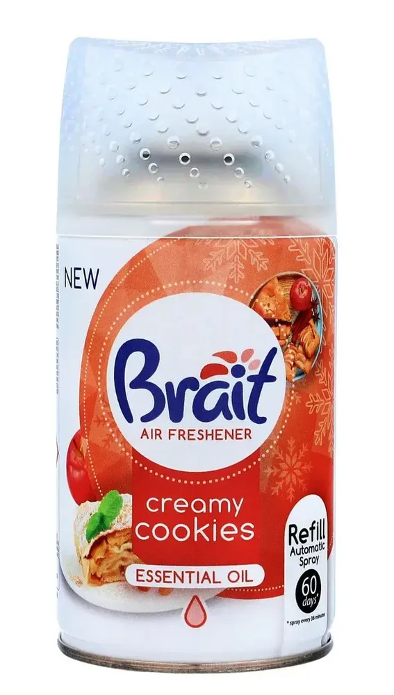 Automatinio oro gaiviklio pakeitimas Brait Creamy Cookies 250ml