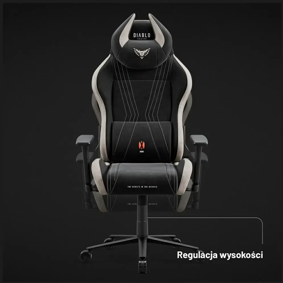 Diablo Chairs Diablo X-Horn 2.0 Normal Size Camel Juodas ergonominė kėdė