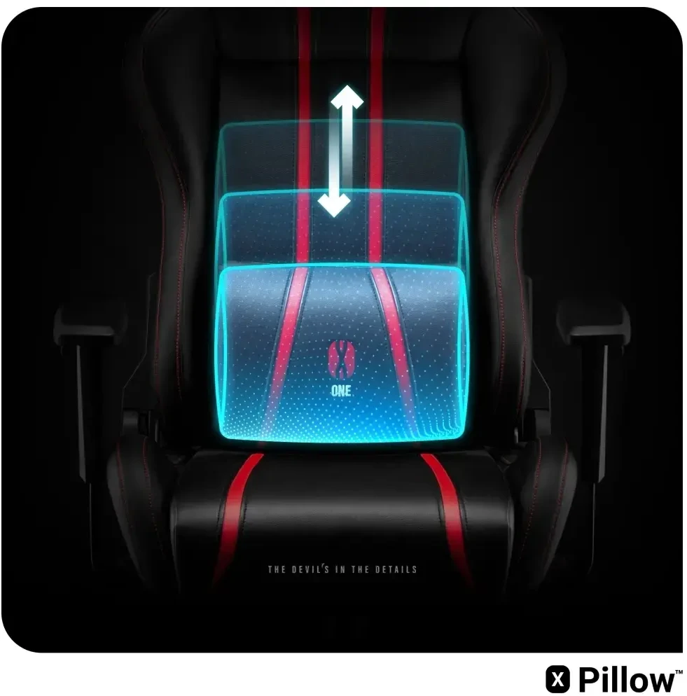 Žaidimų kėdė Diablo X-One 2.0 Gaming Chair King, Juodos/raudonos spalvos