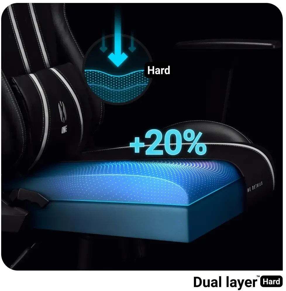 Žaidimų kėdė Diablo X-One 2.0 Gaming Chair Normal, Juodos/ baltos spalvos