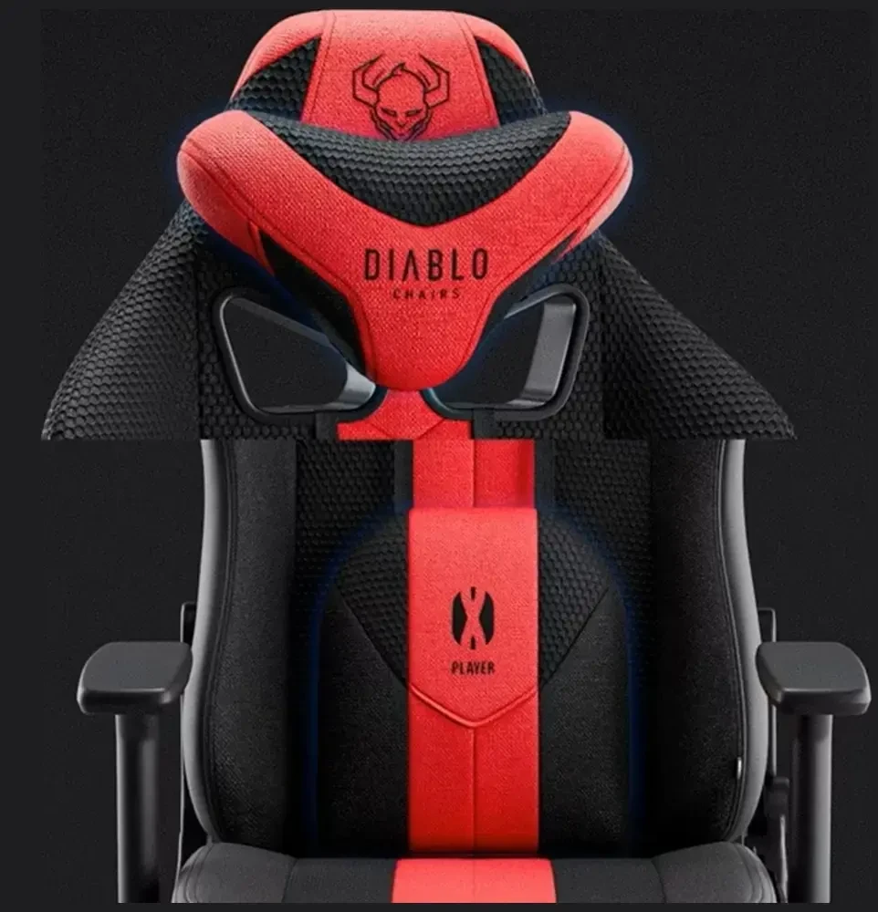 Žaidimų kėdė Diablo X-Player 2.0 Gaming Chair Normal, Juoda-raudona