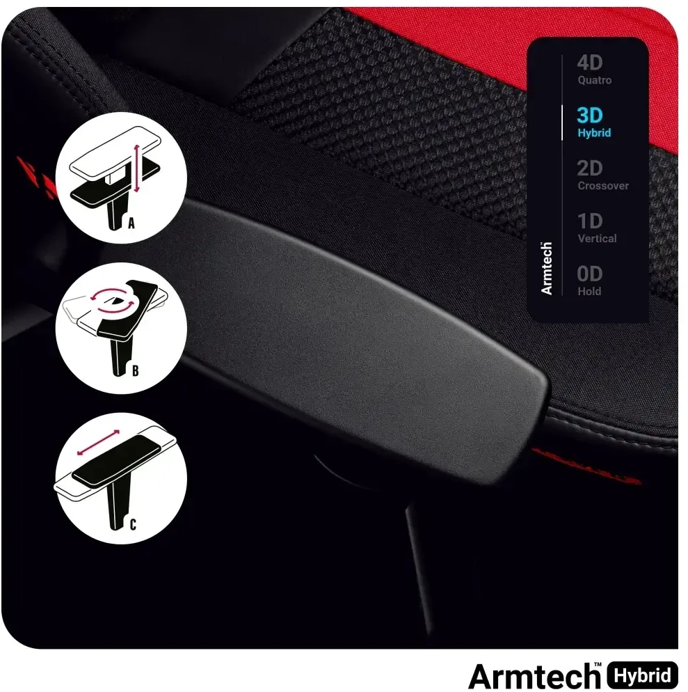 Žaidimų kėdė Diablo X-Player 2.0 Gaming Chair Normal, Juoda-raudona