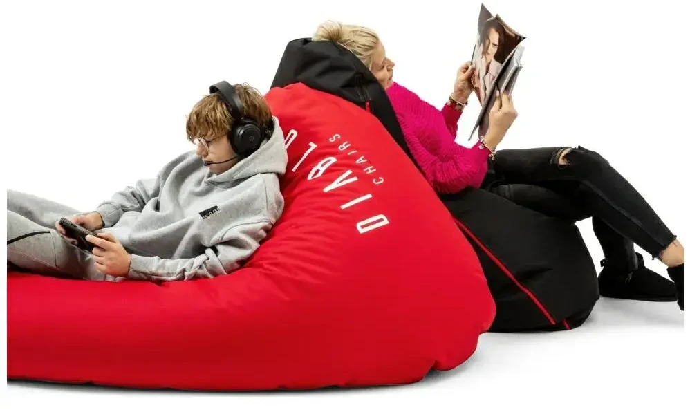 Diablo Chairs DIABLO gaming pouffe juodas
