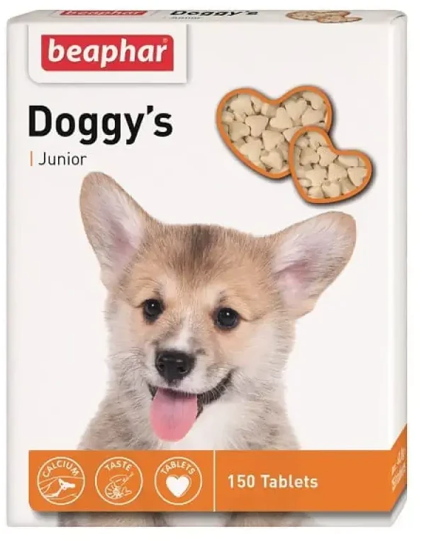 Skanėstai šuniukams - Beaphar Doggy's Junior, 150 tablečių.