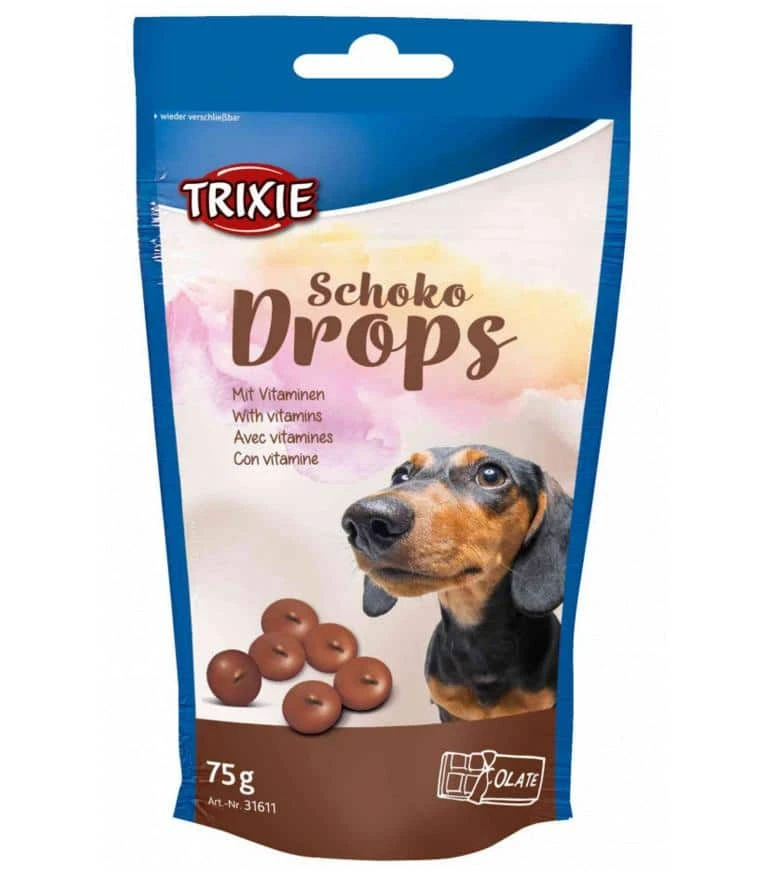 Trixie Schoko drops 200g šunų skanėstai su šokoladu