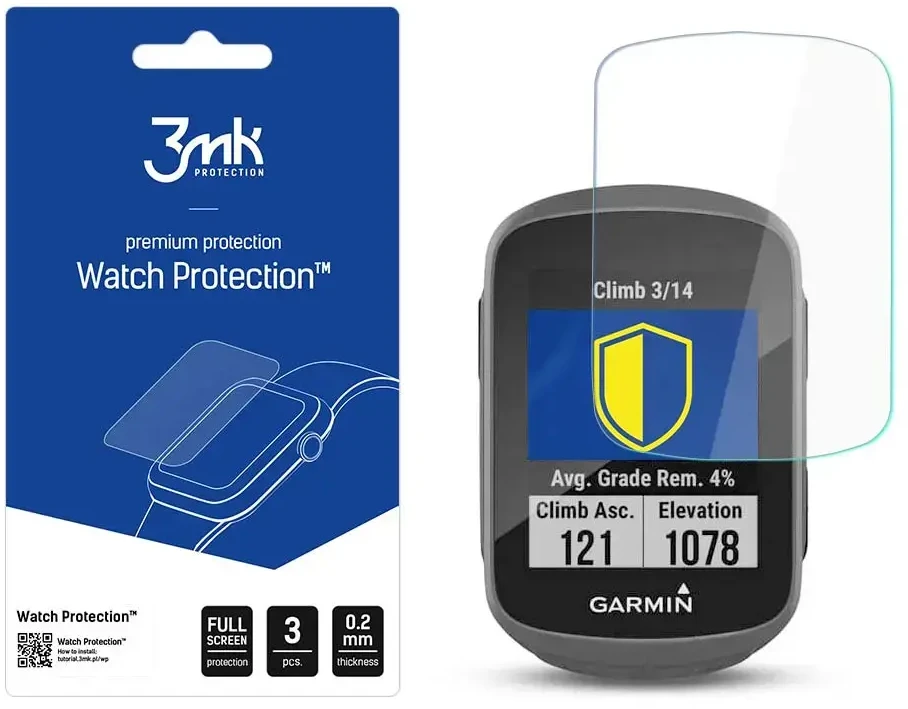 3MK FlexibleGlass hbridinis stiklas Garmin Edge 130 Plus dviračių kompiuteriams