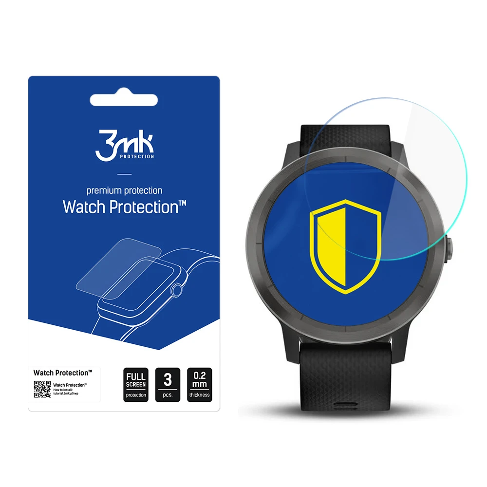 Apsauginis ekrano stiklas išmaniojo lailkrodžio Garmin Vivoactive 3