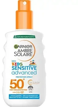 Garnier Vaikams apsauginis purškiklis jautriai odai SPF 50+ Ambre Solaire (Apsauginis purškiklis) 150 ml