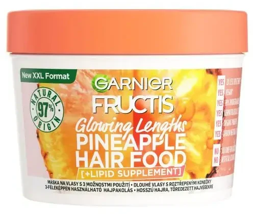 Garnier Fructis Hair Food Pineapple Glowing Lengths Mask plaukų kaukė