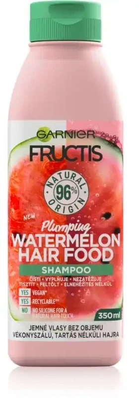 Garnier Fructis Hair Food Watermelon Plumping Šampūnas Šampūnas moterims, 350 ml