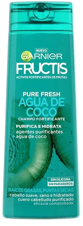 "Garnier Fructis Pure Fresh" stiprinamasis kokosų vandens šampūnas 360ml