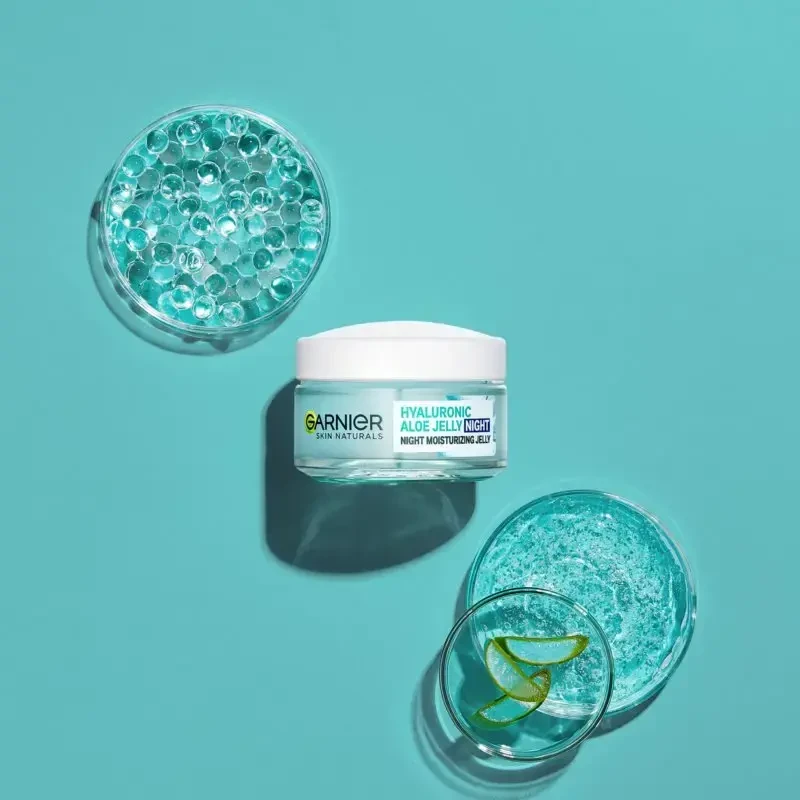 Garnier Skin Naturals Hyaluronic Aloe Night Moisturizing Jelly Night Skin kreminis moterims, 50 ml