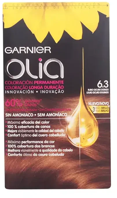 Garnier Olia Permanent Coloring 7,3 Golden Dark Skirtas šviesiems plaukams Plaukų dažai