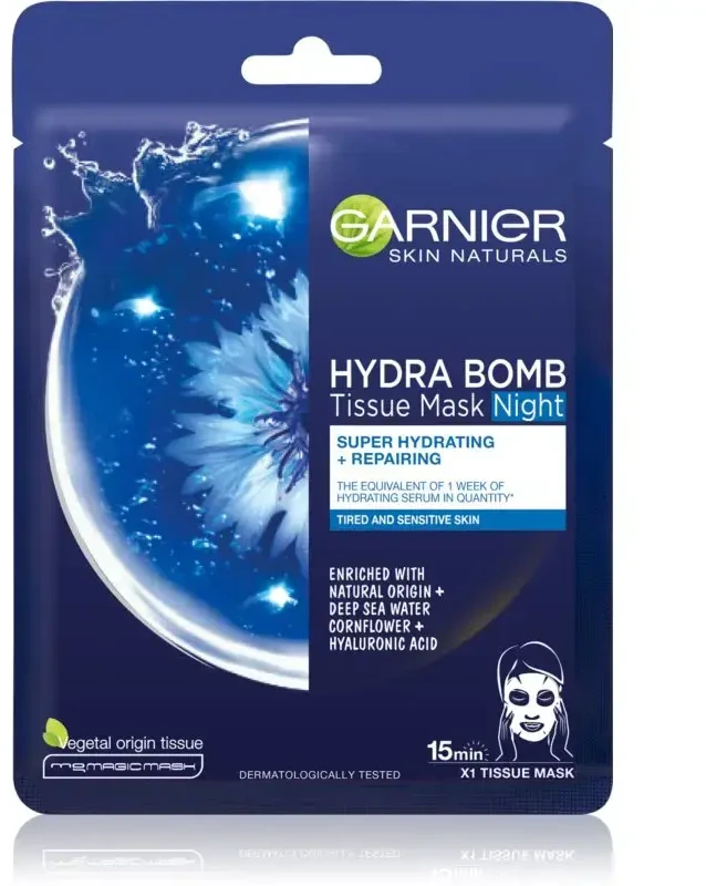 Garnier Garnier Skin Naturals Maska nawilżająca na tkaninie Hydra Bomb 32g