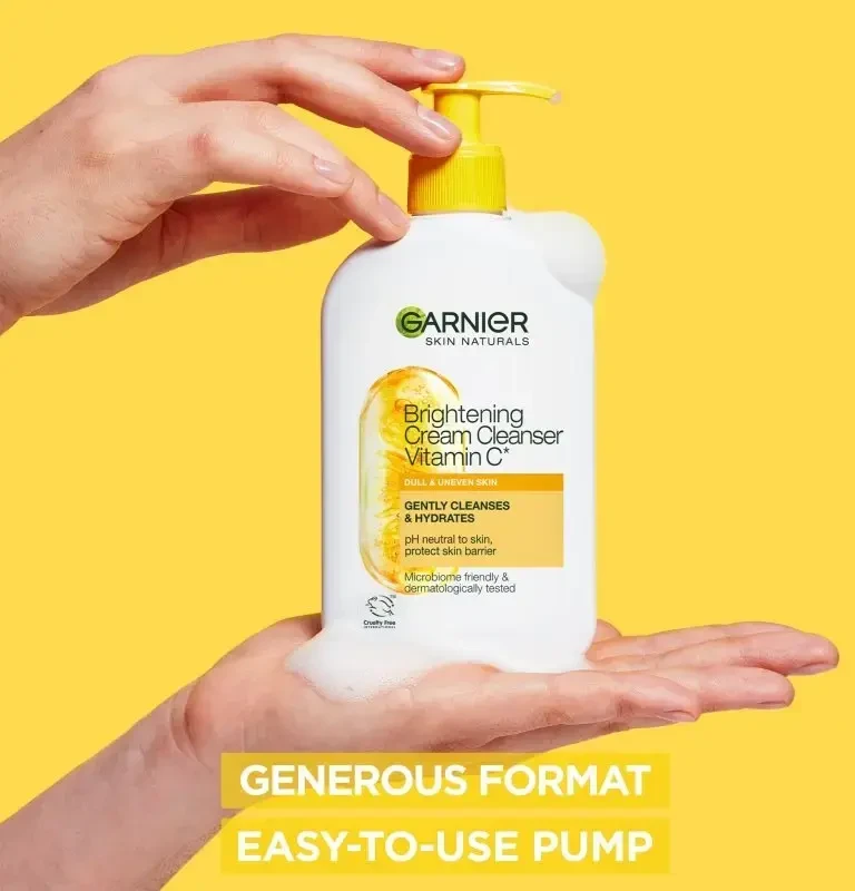 Garnier Skin Naturals Vitamin C Brightening Kreminis Valiklis Cleansing Kreminis